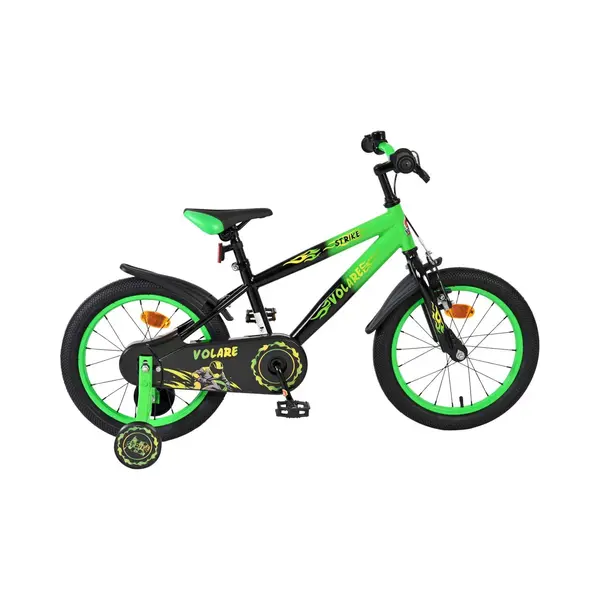 Volare Strike Kinderfiets - Jongens - 16 Inch - Zwart Groen thumbnail