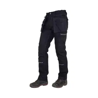 StØRvik Tim Stretch Werkbroek Heren & Dames - 97% Katoen - Maat 2XL - Zwart
