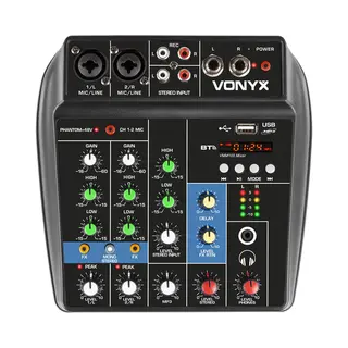 Vonyx VMM100 3 kanalen 20 - 20000 Hz Zwart
