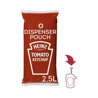 Heinz Tomato Ketchup Sauce O Mat Pouch, 2.5 Litre