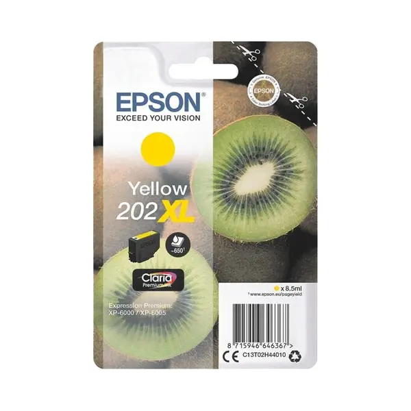 Epson Kiwi Einzelpackung Gelb 202XL Claria Premium Tinte thumbnail