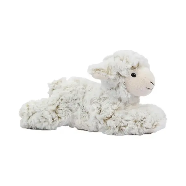 Pia Soft Toys Pluche Schaap/lammetje Knuffel Liggend - 22 Cm - Boerderij Knuffelbeesten thumbnail