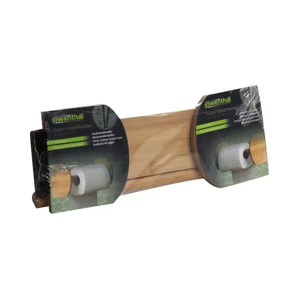 Löwenthal Houten Keukenrolhouder Voor Aan De Muur 37 X 13 Cm - Keukenbenodigdheden - Keukenaccessoires - Keukenpapier/keukenrol Houders - Muurhouders Voor In De thumbnail