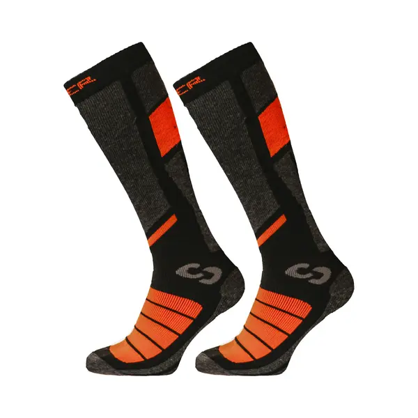 Sinner Pro Socks Ii Double Pack - Zwart-Orange - Unisex - Maat 45-47 thumbnail