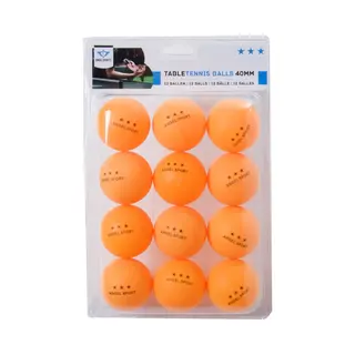 Angel Sports - 12 Tafeltennisballen, Kleur Oranje, 3 Ster Competitie, 40 Mm