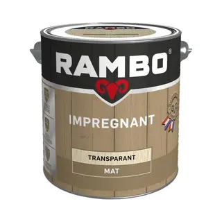 Rambo Impregnant - Mat - Waterafstotend - Makkelijk Verwerkbaar - Kleurloos - Transparant - 2.5L