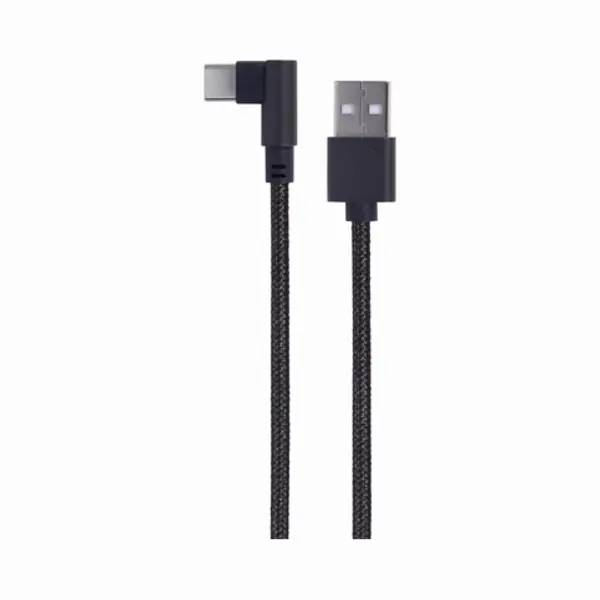 Gembird Cc-USB2-Amcml-0.2M Usb-kabel Usb 2.0 0,2 m Usb A Usb C Zwart thumbnail