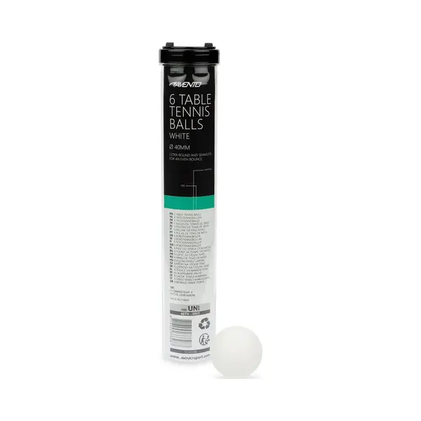 Avento Tafeltennisballen - 6 Stuks - Abs - Wit thumbnail