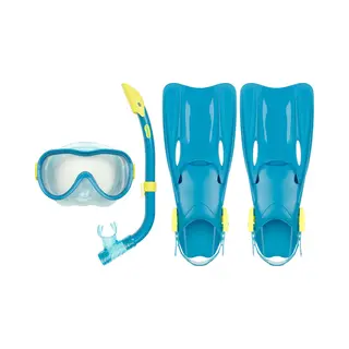 Waimea Duikset - Masker/Snorkel/Vliezen - Kinderen - Blauw - Maat 35-38