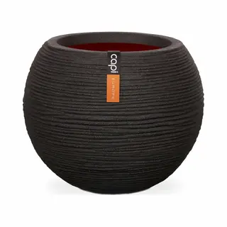 Capi europe Capi Nature Rib Nl Bol 62x48cm Bloempot Zwart