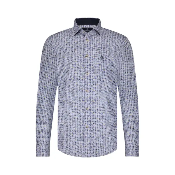 Fellows United - Lange Mouw Overhemd - Heren - Xxl - Licht Blauw - Katoen - 51.6522 thumbnail