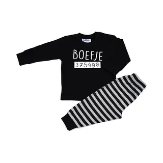 Fun2wear Boefje Pyjama - Zwart - Maat 128