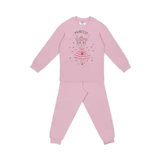 Fun2Wear - Pyjama Kids Prinses | Roze Meisjes Jongens - Katoen - Maat 92