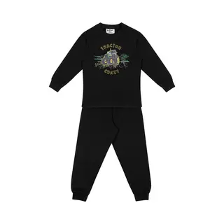 Fun2Wear - Pyjama Tractor Crazy - Zwart - Maat 80 -
