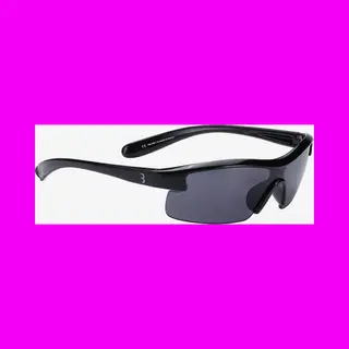 Bbb Cycling Fietsbril Kind - Sportieve Zonnebril Kind - 100% Uv Bescherming - Zonnebril Voor Jongens En Meisjes - Glanzend Zwart - Bsg-54