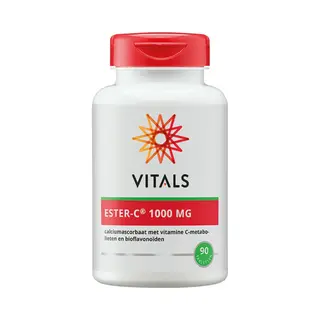 Vitals - Ester-C 1000 Mg Überlegene Form Von Vitamin C, 90 Tabletten. Calciumascorbat Mit Vitamin C Metaboliten Und Bioflavonoiden. 100% Vegan.