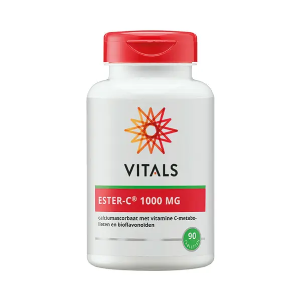 Vitals - Ester-C 1000 Mg Überlegene Form Von Vitamin C, 90 Tabletten. Calciumascorbat Mit Vitamin C Metaboliten Und Bioflavonoiden. 100% Vegan. thumbnail