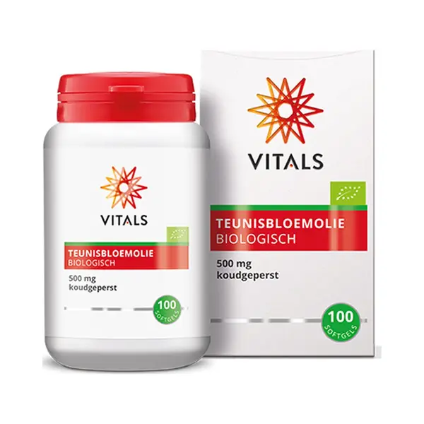Vitals Nachtkerzenöl Bio - 100 Softgel-Kapseln, Vegan. 500mg Kaltgepresstes Öl Aus Nachtkerzensamen Mit Gla. Ohne Chemikalien, Aus Biologischem thumbnail
