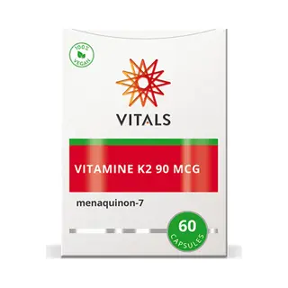 Vitals Vitamine K2 90 Mcg - 60 Capsules. K2 In De Superieure Vorm Van Menaquinon-7 (Mk-7).