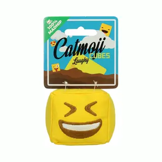 Catmoji Emoji Cat Cube Laughy (met MadNip) Speelgoed Voor Katten - Kattenspeelgoed - Kattenspeeltjes