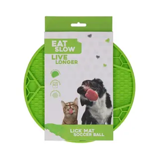 Eat Slow Live Longer Likmat - Ø 22 Cm - Slowfeeder Honden En Katten - Anti Schrok - Voermat - Likvoerbak - Voor Nat Voer En Brokken -