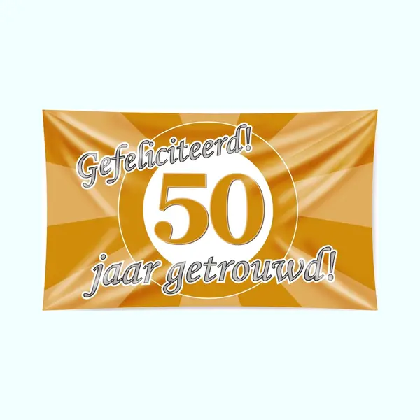 Paper dreams Xxl Gevel Vlag - 50 Jaar Getrouwd thumbnail