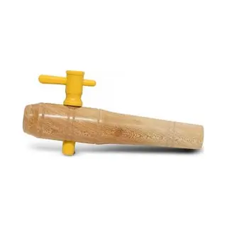 Vatenhandel Stijf B.V. Regenton - Tapkraan Houten Look - 50 En 120 Liter - 1/2"
