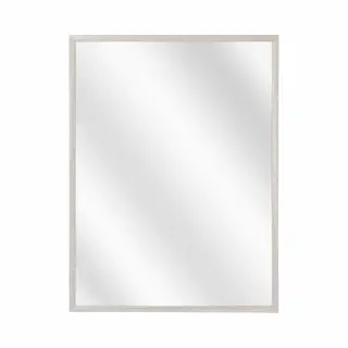 Spiegel Met Luxe Aluminium Lijst - Wit Eik - 40 X 50 Cm