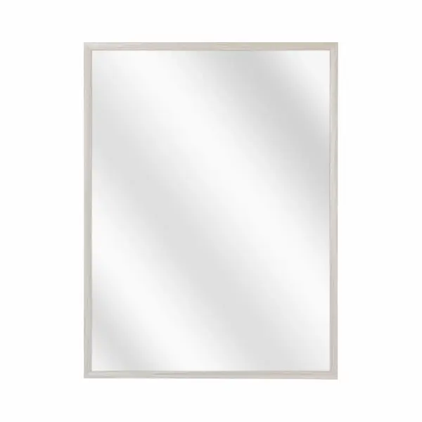 Spiegel Met Luxe Aluminium Lijst - Wit Eik - 40 X 50 Cm thumbnail