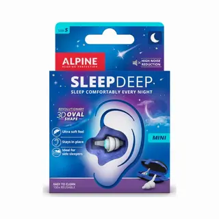 Alpine SleepDeep Herbruikbare oordop Blauw, Wit 2 stuk(s)