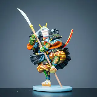 Parastone KUN01 Samurai Kodanji Kunisada Beeld – Ukiyo-E Japans Decoratie – Verzameling – Collectible – Samoerai – 27 Cm – Originele Doos