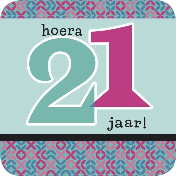 Touché Cards Bv 30x Luxe Bierviltjes/Onderzetter Met 21 Jaar, Blauw - Verjaardag - Themafeest 21 Jaar - Versiering - Leeftijd - 21 Jaar thumbnail