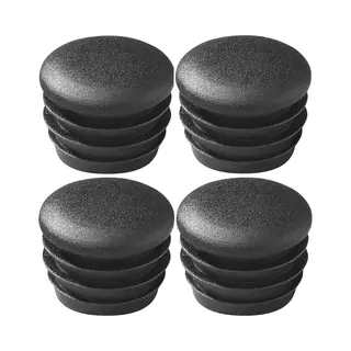 ProPlus Ronde Insteekdoppen - Ø 25 Mm - Zwart - Set Van 4 - Kunststof