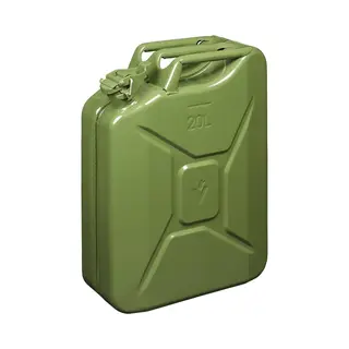 ProPlus Oerdegelijke Stalen Jerrycan - 20 Liter - Groen - Un En TÜV/Gs Goedgekeurd