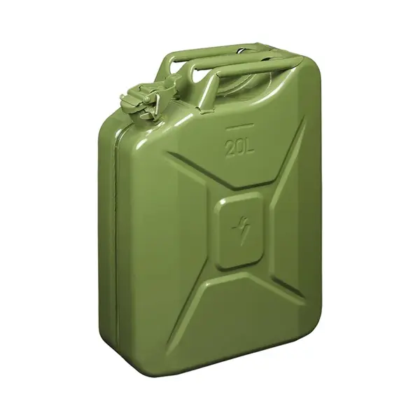 ProPlus Oerdegelijke Stalen Jerrycan - 20 Liter - Groen - Un En TÜV/Gs Goedgekeurd thumbnail