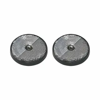 ProPlus Pro Plus Reflector - Set 2x - Wit - Schroefbevestiging - 60mm - Rond