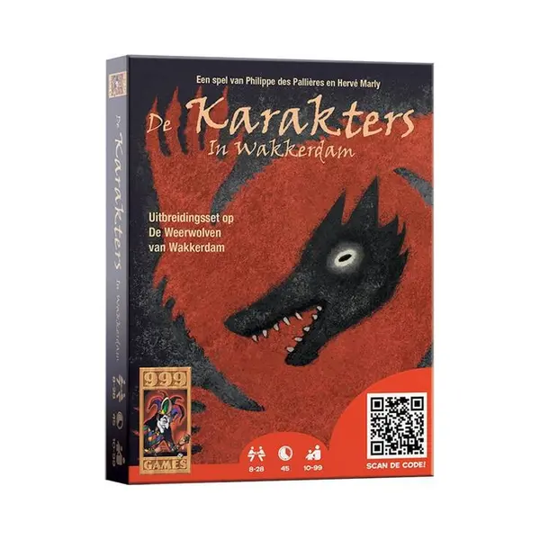 999 Games De Weerwolven van Wakkerdam: Karakters 45 min Bordspeluitbreiding thumbnail