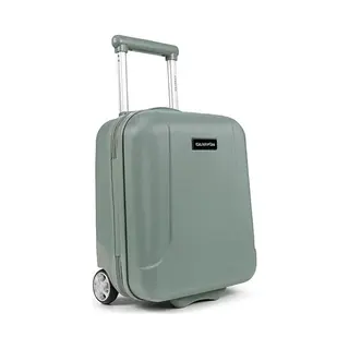 CarryOn Hartschale Underseat Handgepäck Koffer 40 Cm - Unter Dem Sitz Kabinentrolley Tsa 19 Ltr Mit Telefonhalter (Grun, Mini)
