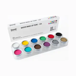 Grimas Water Make-Up - Schmink Palet Met 12 Kleuren - Waterbasis