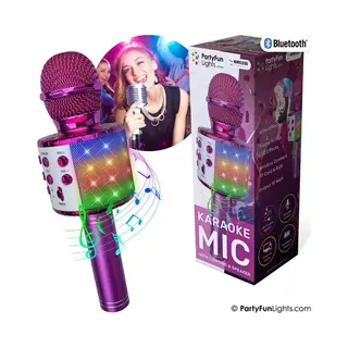 PartyFun Lights Party Fun Lights - Karaokemicrofoon Met Luidspreker - Roze (605601)
