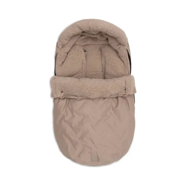 Jollein Footmuff Embossed – Milky Coffee – For Infant Car Seat Group 0+ And Stroller – For 3-Point And 5-Point Harness – Embossed Design And thumbnail