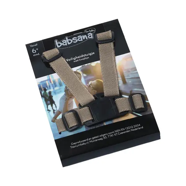 Babsana Veiligheidstuigje Met Looplijn - Beige thumbnail