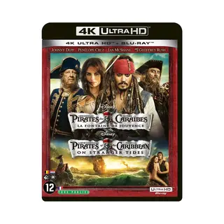 Disney Movies Pirates Of The Caribbean, On Stranger Tides - 4k Blu-ray
