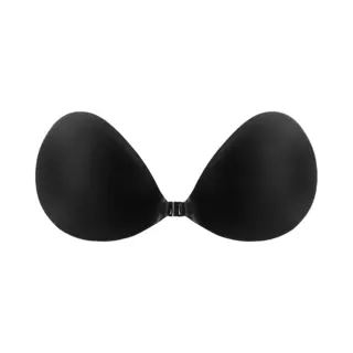 Plak Bh - Plack Bh Push Up - Zelfklevende Bh - Plak Beha- Zwart - Maat B - Magic Bodyfashion Backless Beauty Beha - Strapless Bh - Bh Accessoires - Bh