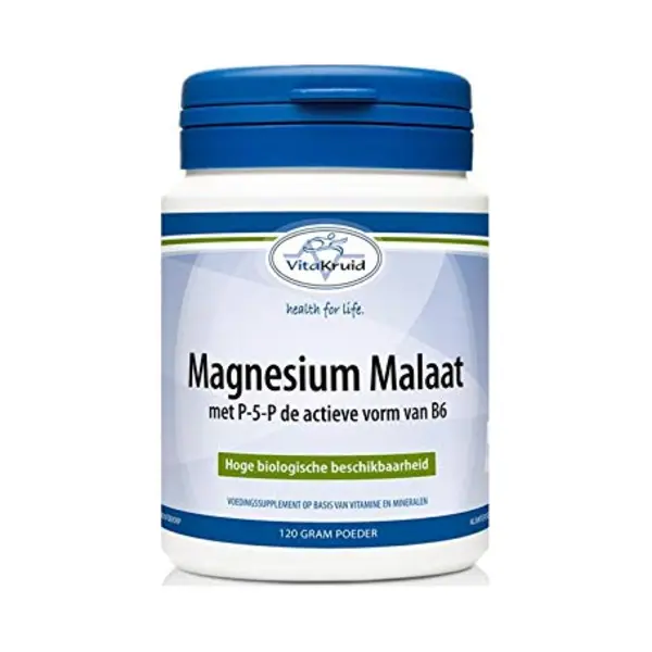 Vitakruid Magnesium Malaat Met P-5-P 120 Gr thumbnail