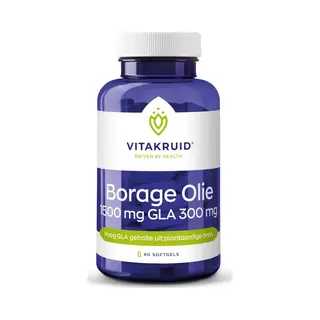 Vitakruid Borage Olie 1500 Mg Gla 300 Mg - 60 Softgels