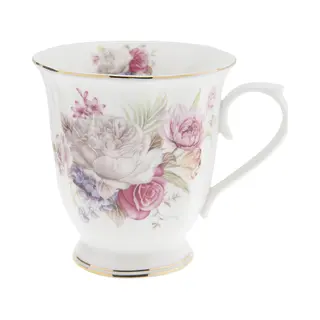Clayre & Eef Mok 200 Ml Roze Wit Porselein Bloemen