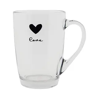 Clayre & Eef Theeglas 300 Ml Glas Hart
