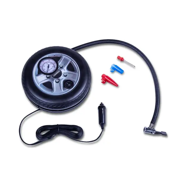 Vonroc Mini Kompressor 12v – Mit Manometer – Max. 10 Bar – Inkl. 3 Adaptern thumbnail