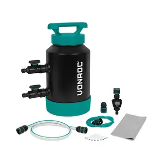 Vonroc Waterontharder - Draagbare Ontkalker – Onthardt 1000 Liter Per Regeneratie - Incl. Watermeter, Teststrips Voor Waterhardheid, Slangen &